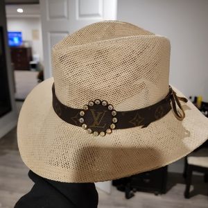 Upcyclied Designer hat band fedora